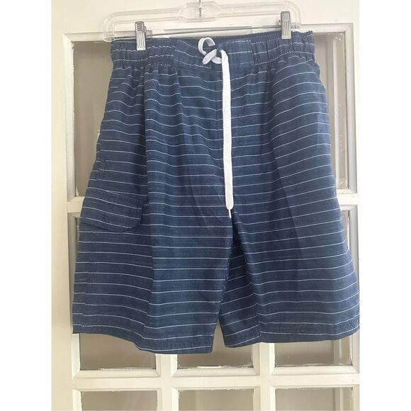 Kanu Surf Men's size medium Flex Swim Trunks blue striped - Picture 3 of 4